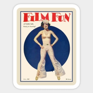 Film Fun vintage 1920s magazine cover Sticker